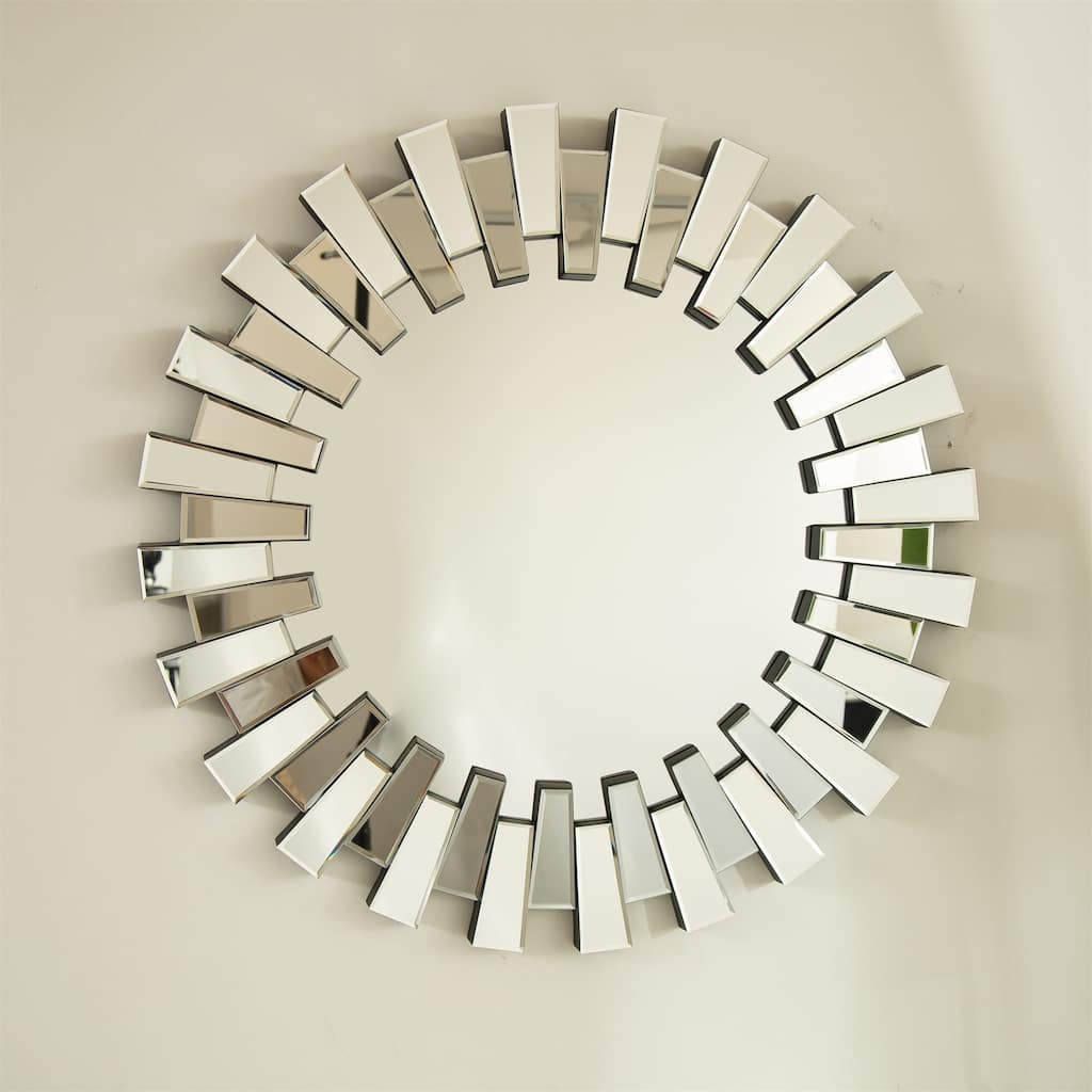 32" Irregular Circle Wall Mirror