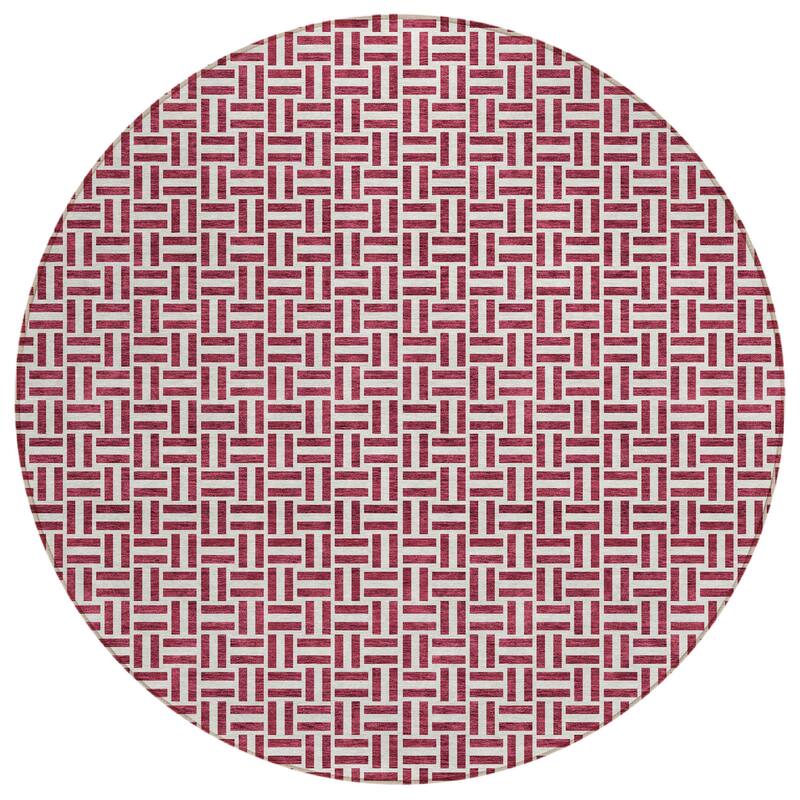 HomeRoots Geometric Transitional Rectangle Outdoor Rug