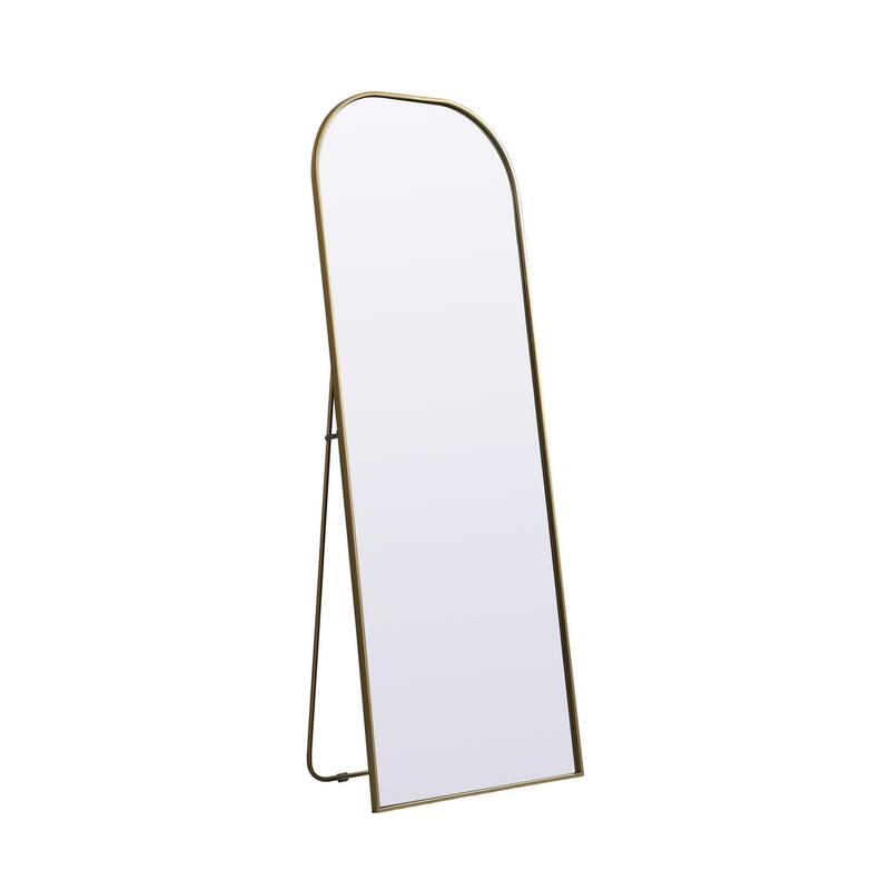 Indigo Home Metal Frame Arch Full Length Mirror 28x74 Inch