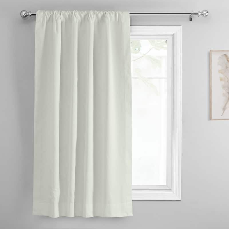 Exclusive Fabrics Solid Cotton Tie-Up Window Shade (1 Panel)