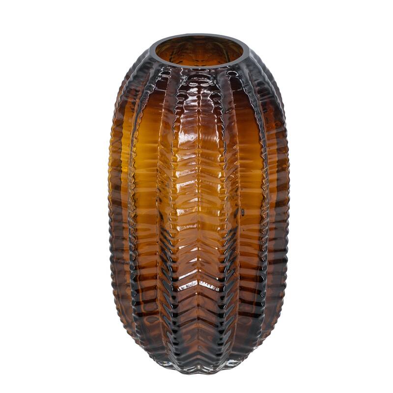 A&B Home Textured Glass Vase - 6"Dia. x 11"