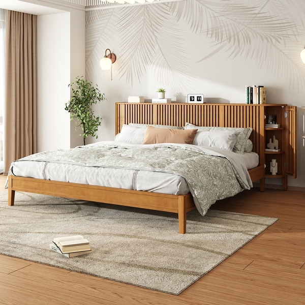 Christopher Knight Home - Theodosia Wood Bedframe with Slat