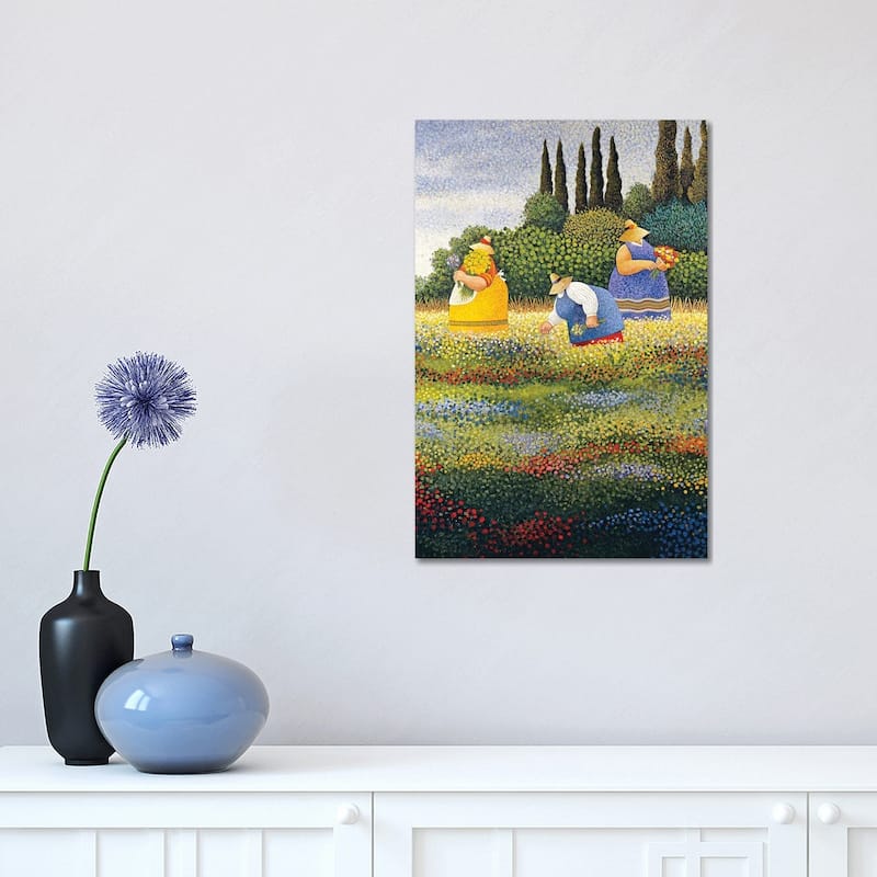 iCanvas "Wildflowers" by Lowell Herrero Canvas Print - 18x12x1.5