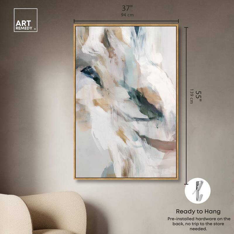Whispering Colors II Canvas by Art Remedy