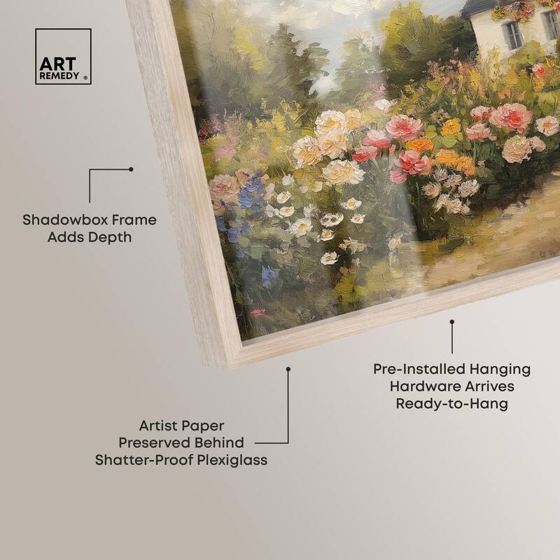 Floral Welcome Shadowbox by Art Remedy