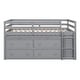 preview thumbnail 4 of 22, Kid-Friendly Design Full Size Loft Bed with Desk and Drawers