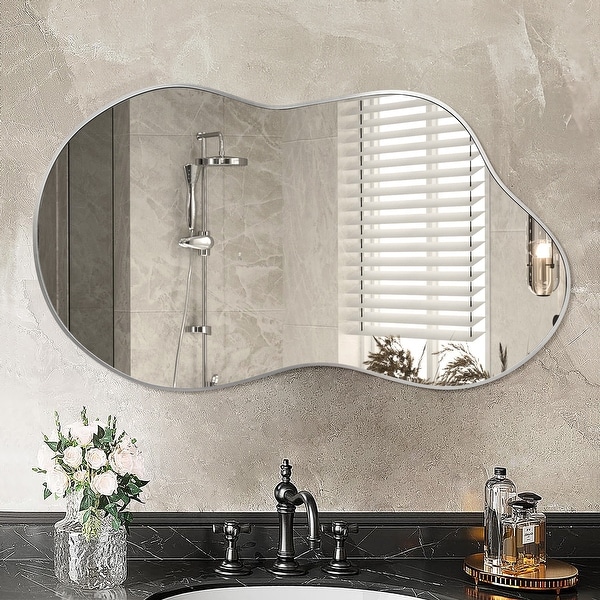 Irregular Wall Mirror Asymmetrical Decorative Wall Mirror - On
