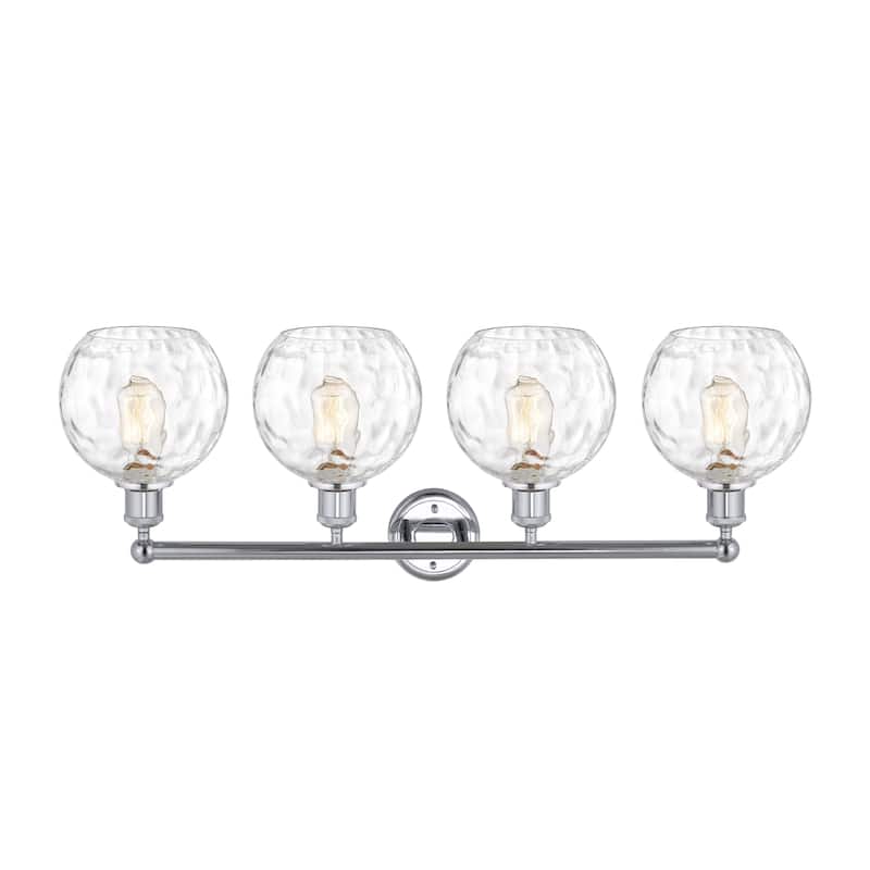 Innovations Lighting Athens Water Glass - 4 Light 35" Bath Vanity Light.
