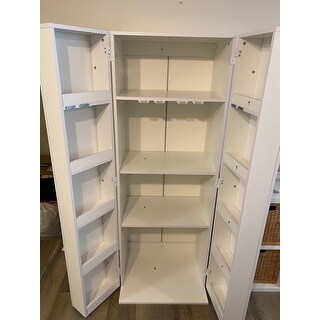 Shop Inval Laricina White Kitchen Storage Cabinet Overstock 9989267