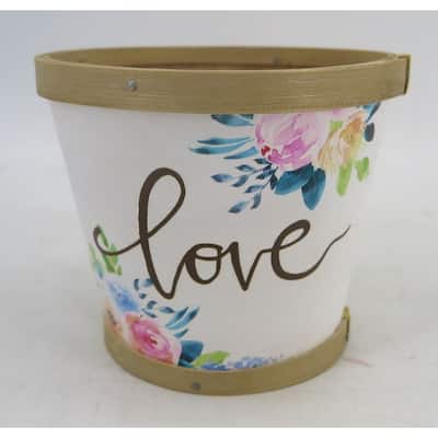 Multi-color Flowers With Love Planter