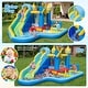 preview thumbnail 4 of 8, Costway Inflatable Water Slide Park with Slide, Jumping Area, Splash - w/ 680W Blower