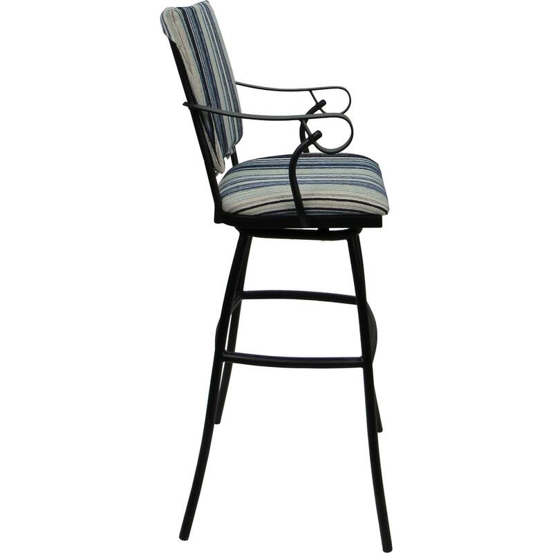 Set of 3 Outdoor Indoor Bar Stool Counter Extra Tall - Jenna PB Arms