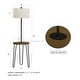 preview thumbnail 2 of 7, Lavish Home 59" Floor Lamp with Side Table, USB Port, and Hairpin Legs