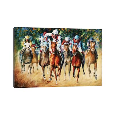 iCanvas "Horse Race" by Leonid Afremov Canvas Print