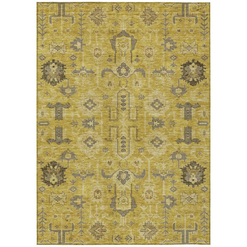 Machine Washable Indoor/ Outdoor Chantille Boho Rug