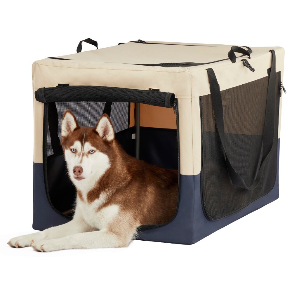 Fabric dog car crate sale