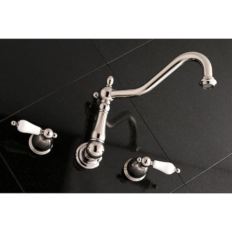 Heritage 3-Hole Wall Mount Roman Tub Faucet in Oil Rubbed Bronze