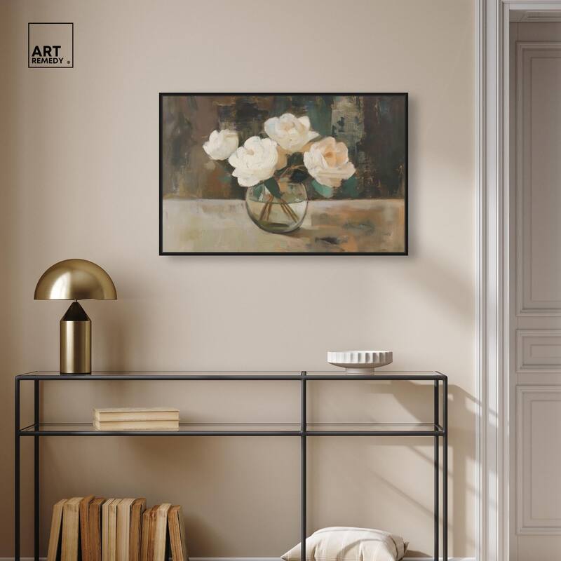 Creamy Cascade Cluster I Canvas by Art Remedy