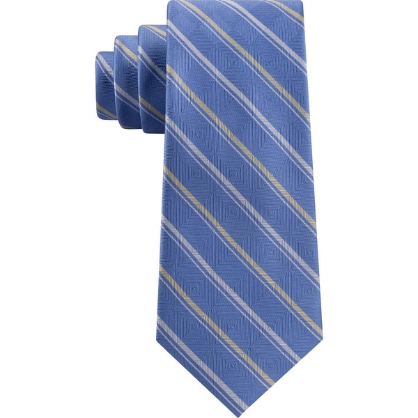 Michael Kors Mens Neck Tie Silk Professional - Blue - O/S. Opens flyout.