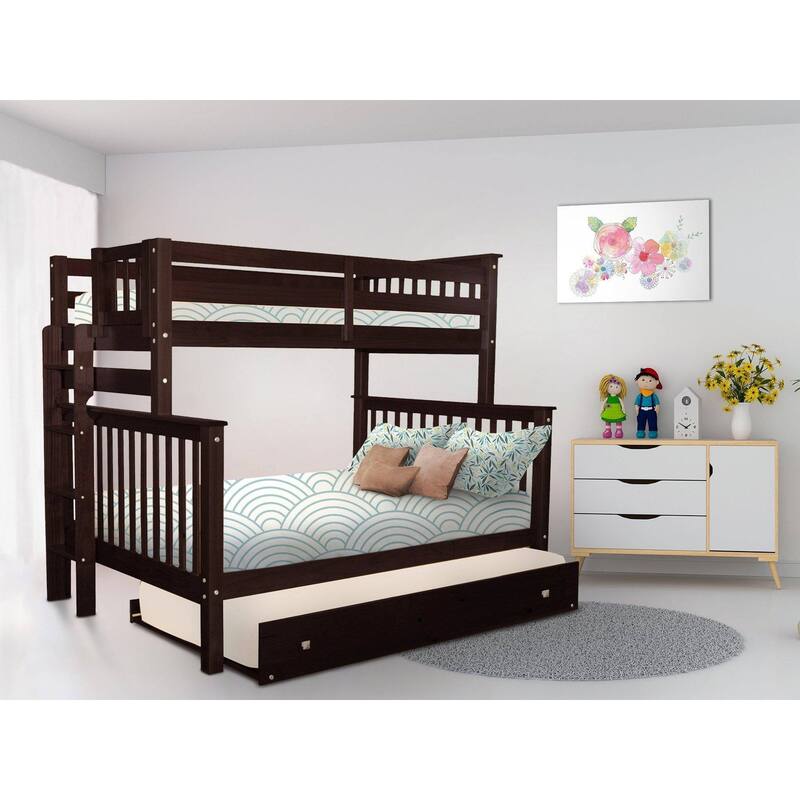 Taylor & Olive Trillium Twin over Full Bunk Bed Ladder, Twin Trundle