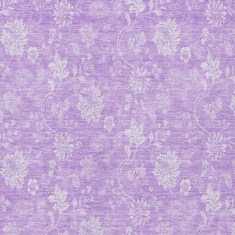 HomeRoots Floral Transitional Rectangle Outdoor Rug