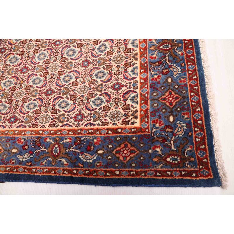 ECARPETGALLERY Hand-knotted Kayseri Cream Wool Rug - 3'5 x 10'2