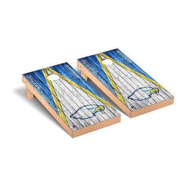 Hilbert College Hawks Triangle Cornhole Board Set