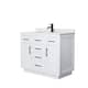 Option White, Black Trim, White Cultured Marble Top