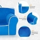 preview thumbnail 33 of 42, Costway Kids Sofa Toddler Foam Filled Armchair w/ Velvet Fabric Baby - See Details