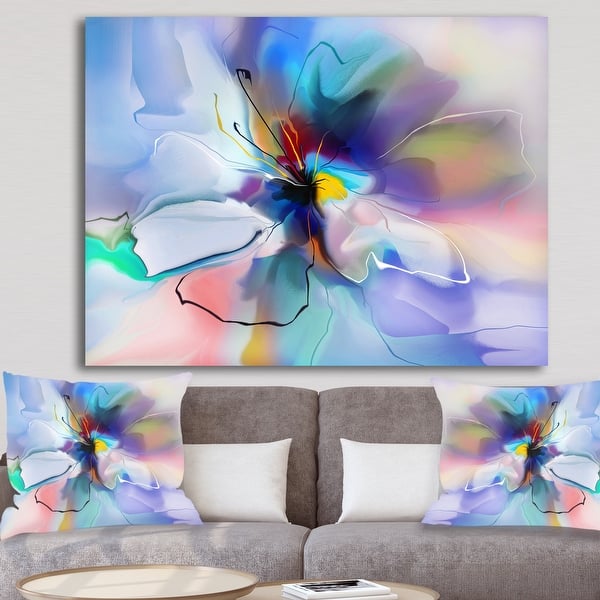 Designart Abstract Creative Blue Flower Extra Large Floral Wall Art Overstock 13177441 Plus, free shipping available at world market. design art