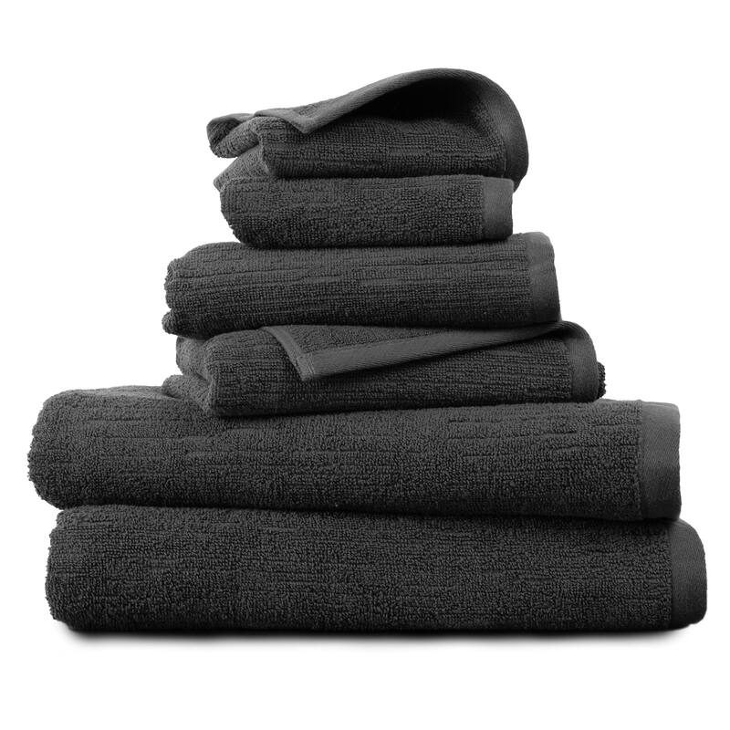 Indigo Road by Egypt Sherrod Denbrook Jacquard Texture 6-Piece Bath Towel Set - 30" x 56" (Bath Towel)