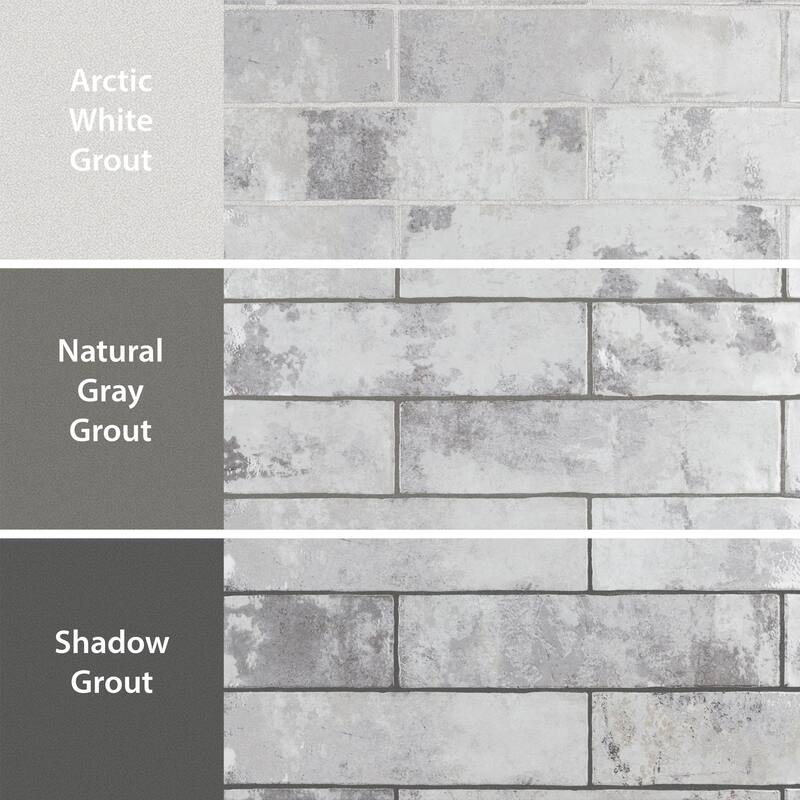 Merola Tile Biarritz Grey 3" x 12" Ceramic Wall Tile