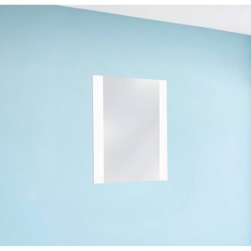 HomeRoots 41" White Framed Mounted Dresser Mirror - 39' X '41' X '1 - 39' X '41' X '1
