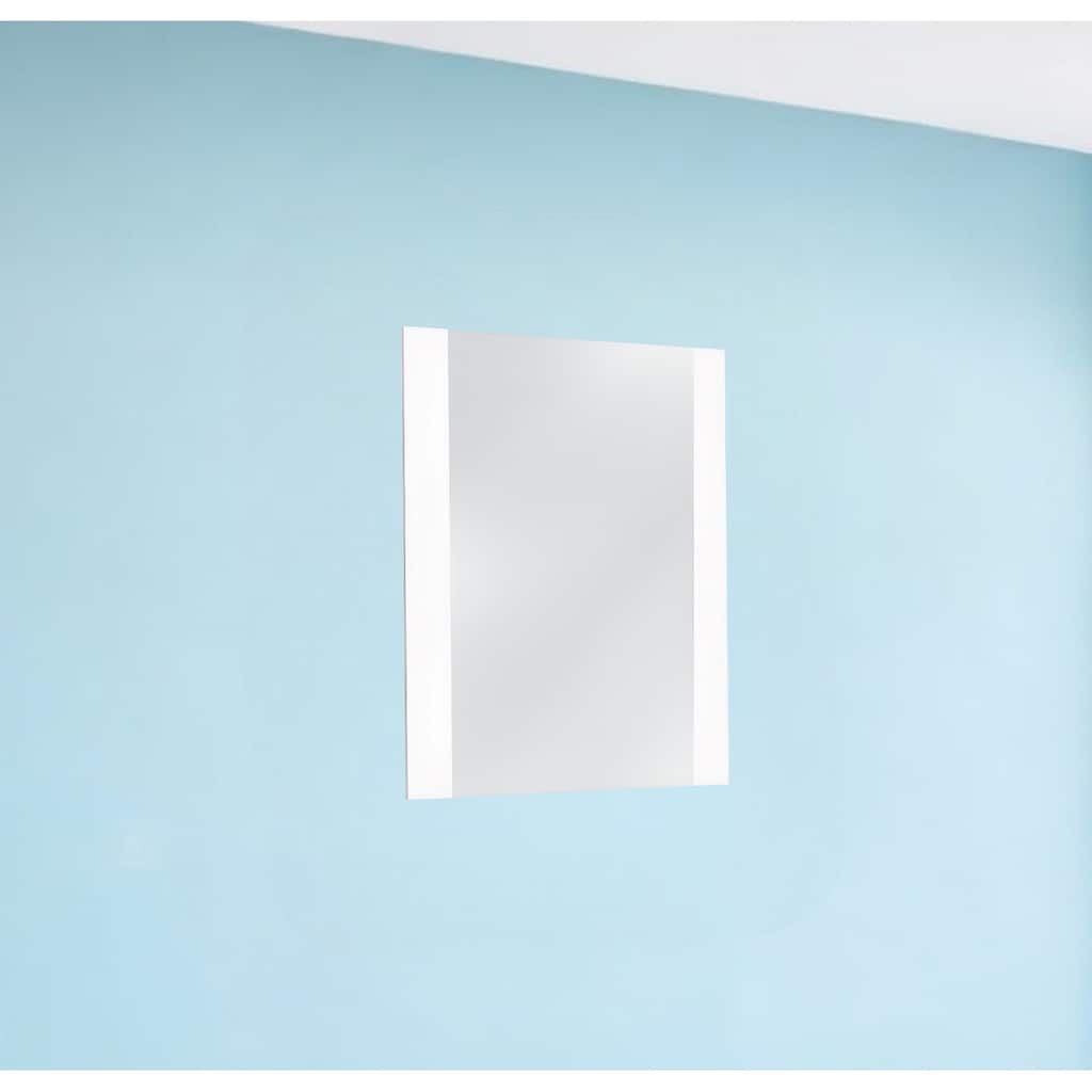 HomeRoots 41" White Framed Mounted Dresser Mirror - 39' X '41' X '1