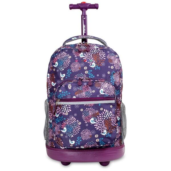 Shop J World New York Sunrise 18 Inch Rolling Backpack Baby Birdy Overstock 10405388