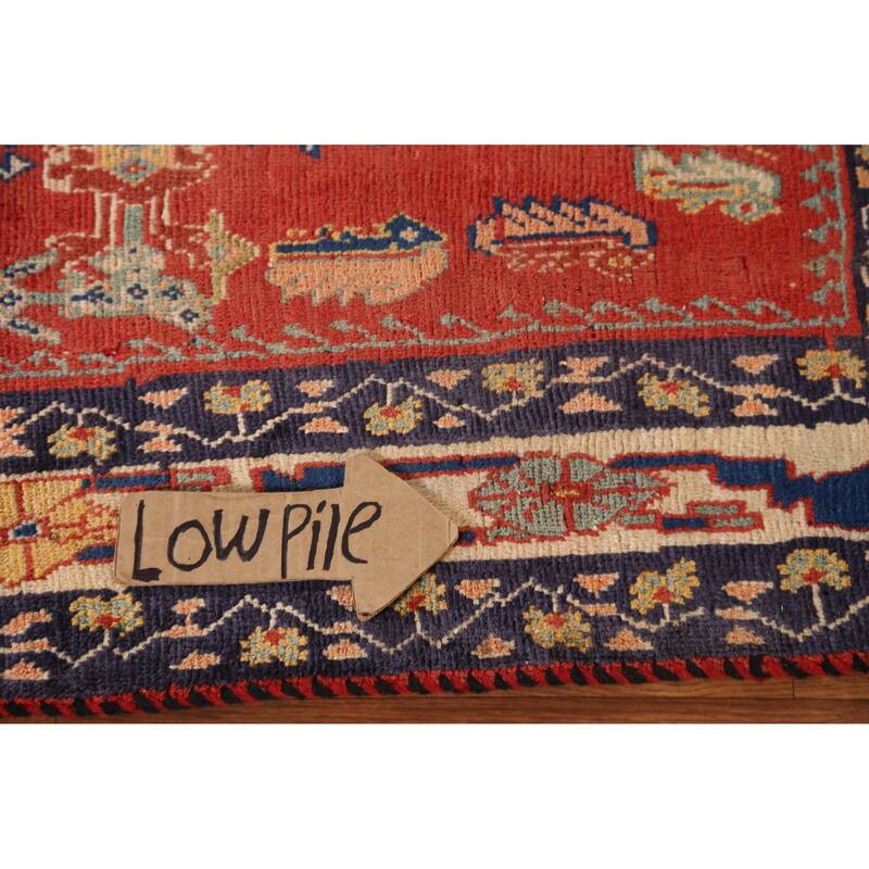 Hand Knotted Oriental 100% Wool Carpet Traditional All-Over Oranges & Rust Kashkoli Area Rug - 7' 8'' X 5' 0''