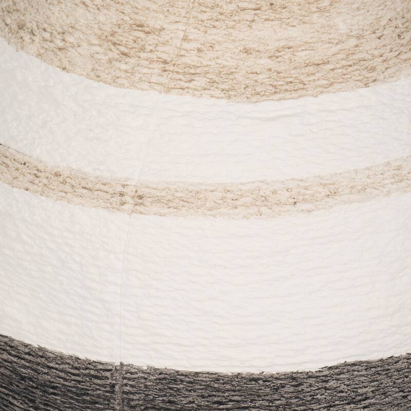 Sagebrook Home Striped Woven Textured Vase, Multi, Round