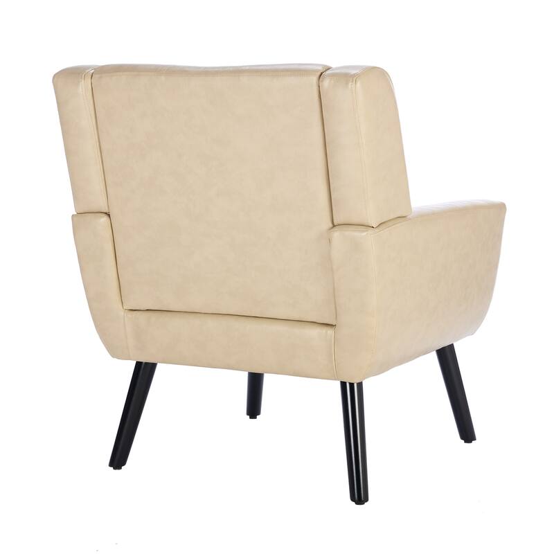 20.4'' Seat Wide Accent Chair with Tufted Back,Upholstered Armchairs for Living Room