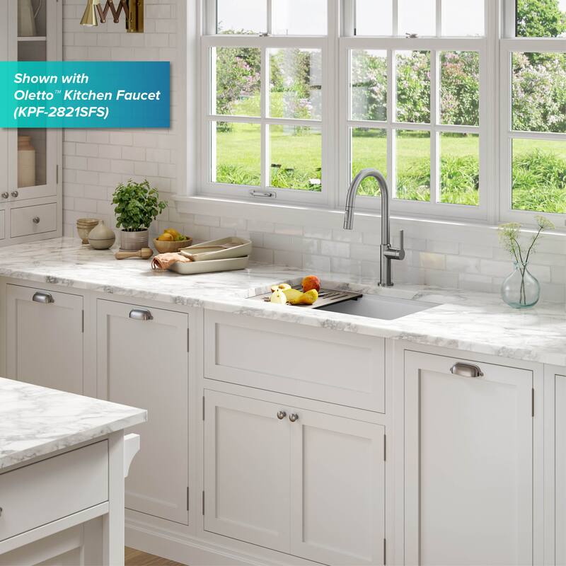 KRAUS Bellucci Workstation Undermount Granite Composite Kitchen Sink