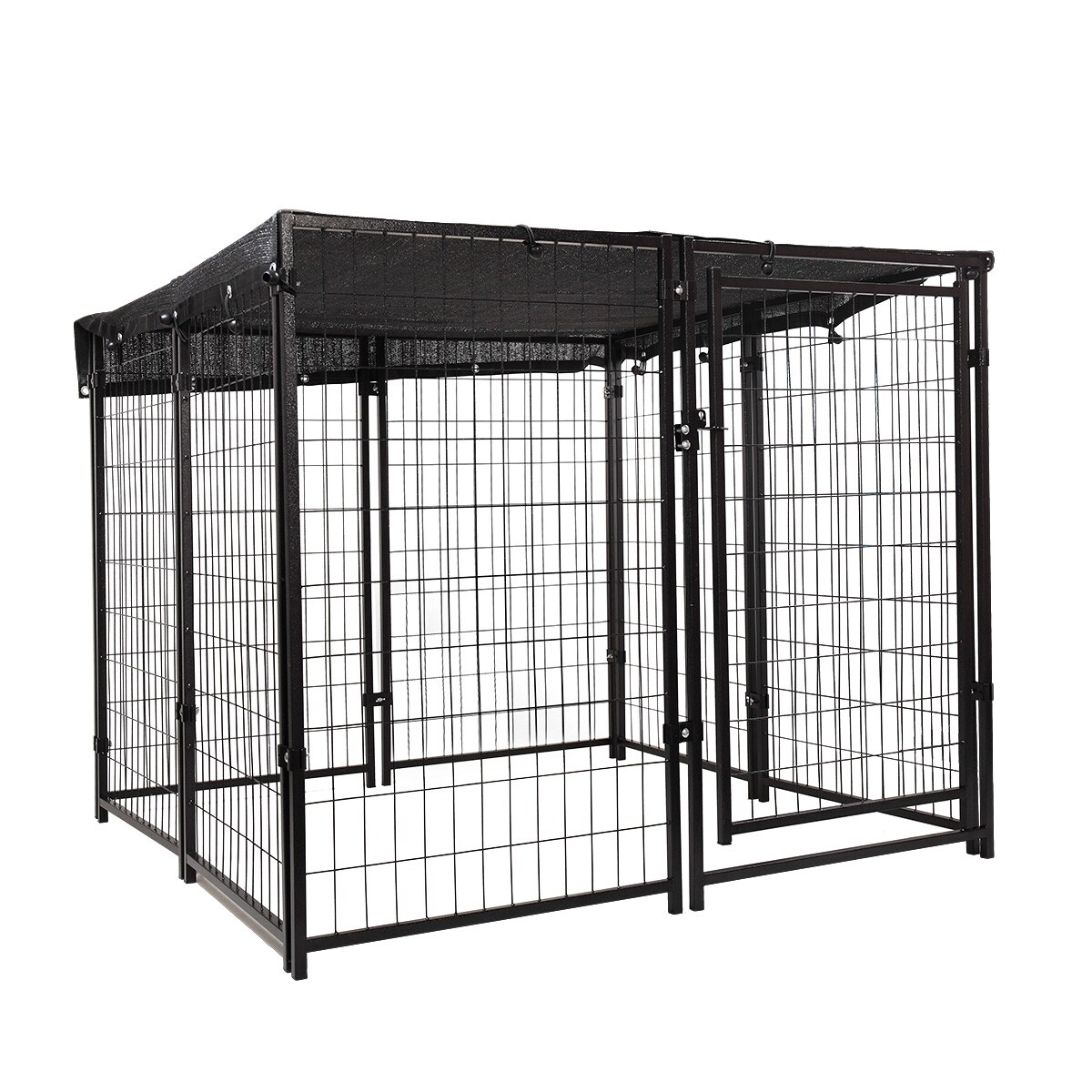 metal dog kennel outdoor