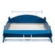 preview thumbnail 24 of 25, Unique Design Kids Furniture Full Size Race Car-Shaped Platform Bed with Kids Bed Wheels, Black