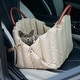 preview thumbnail 7 of 24, WOWMAX Small Dog Car Seat for Center Console Pet Booster Seat for Car Cat Carrier Khaki