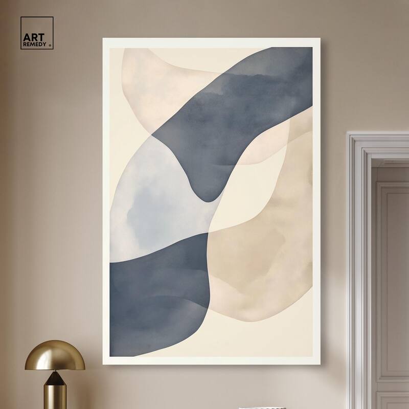 Organic Ovals Canvas by Art Remedy, Gallery Wrapped