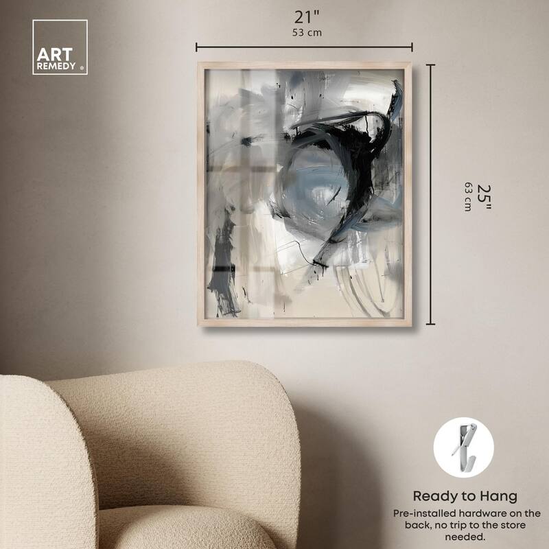 Scribbled Energy II Shadowbox by Art Remedy