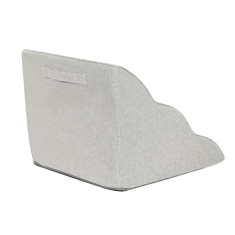 Adeco 3-Tier Dog Stairs Soft Dog Ramp with Removable Cover