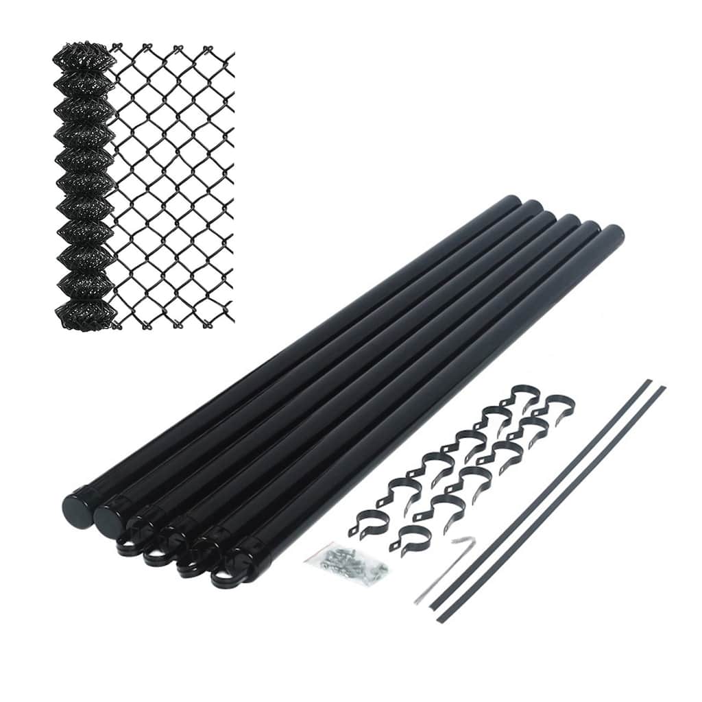 ALEKO 6x50 ft. Chain Link Fence Kit - Includes Posts & Hardware
