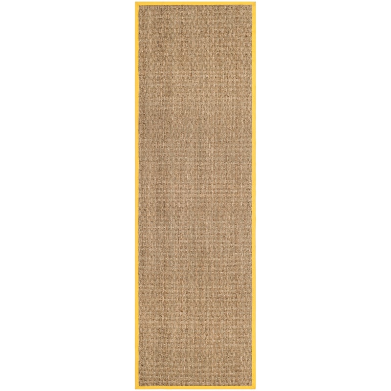 SAFAVIEH Natural Fiber Marina Basketweave Seagrass Rug