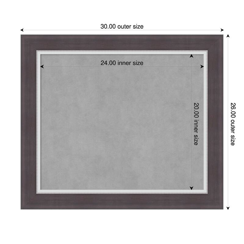 Amanti Art Ellie Brown Silver Framed - 30 x 26 in - Ellie Brown Silver