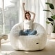 preview thumbnail 41 of 55, Giant Bean Bag Chair,Shell-Shaped Oversized Bean Bag Chair with Fille