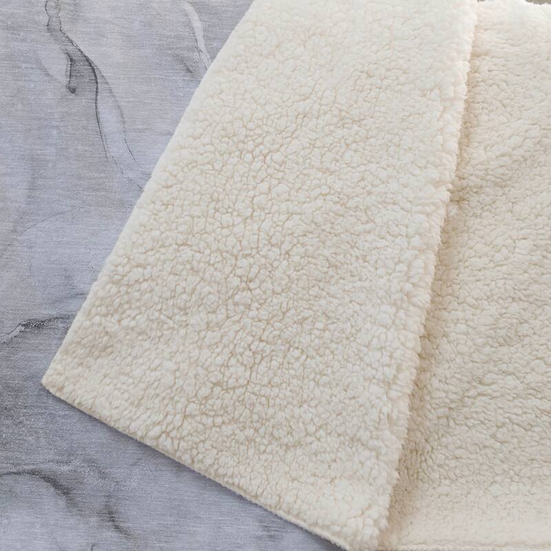Premium Machine Washable Modern Abstract Sherpa Throw Blanket